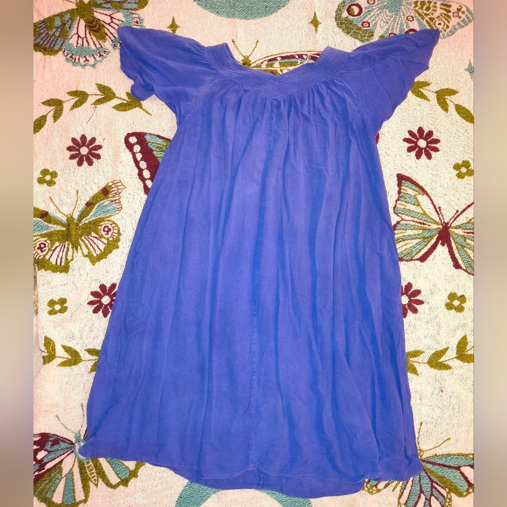 Vintage Women's Elegant Blue Nightgown